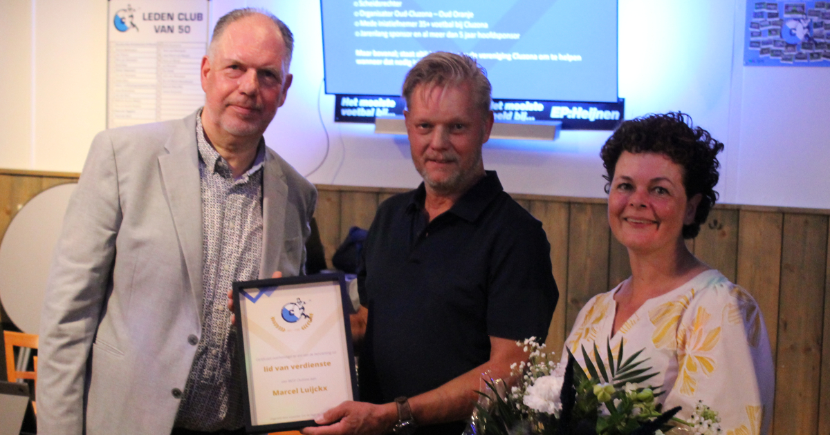 Marcel Luijckx 50 jaar lid
