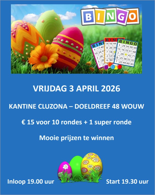 Paasbingo vrijdag 3 april