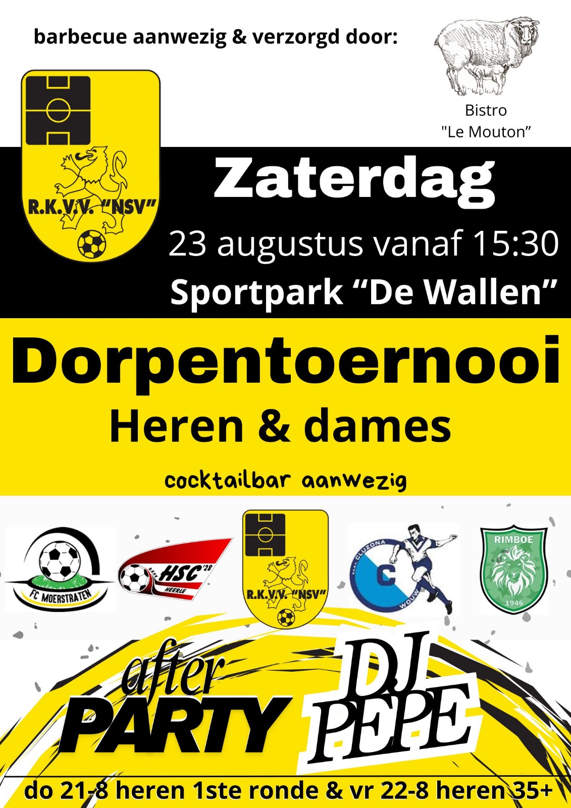 Dorpentoernooi 21-22-23 augustus